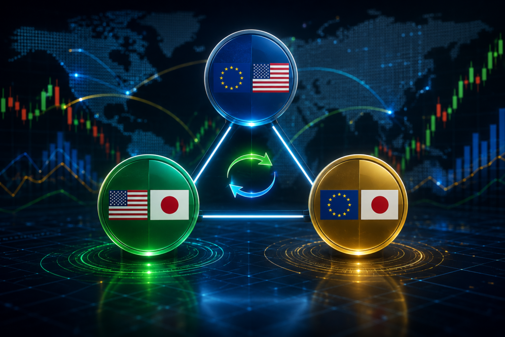 TriArb EA multi-currency trading strategy